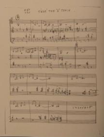 Manoscritto originale della partitura di Take The "A" Train di Billy Strayhorn